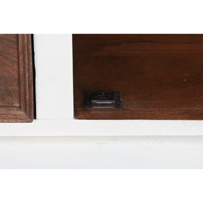 Sideboard DKD Home Decor White Dark brown Mango wood (180 x 46 x 83 cm)