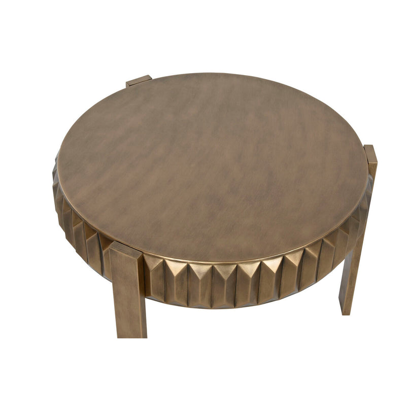 Small Side Table Home ESPRIT Golden Metal 62 x 62 x 50 cm