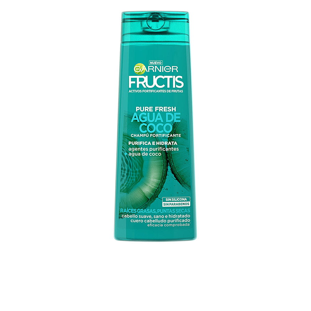 FRUCTIS PURE FRESH agua coco fortificante champú 300 ml