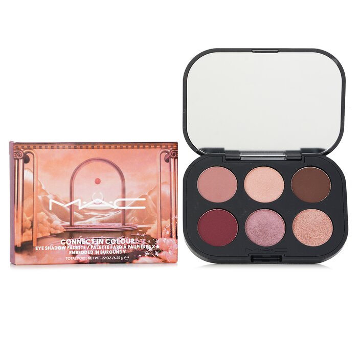 Connect In Colour Eye Shadow Palette (6x Eyeshadow) - # Embedded In Burgundy - 6.25g/0.22oz