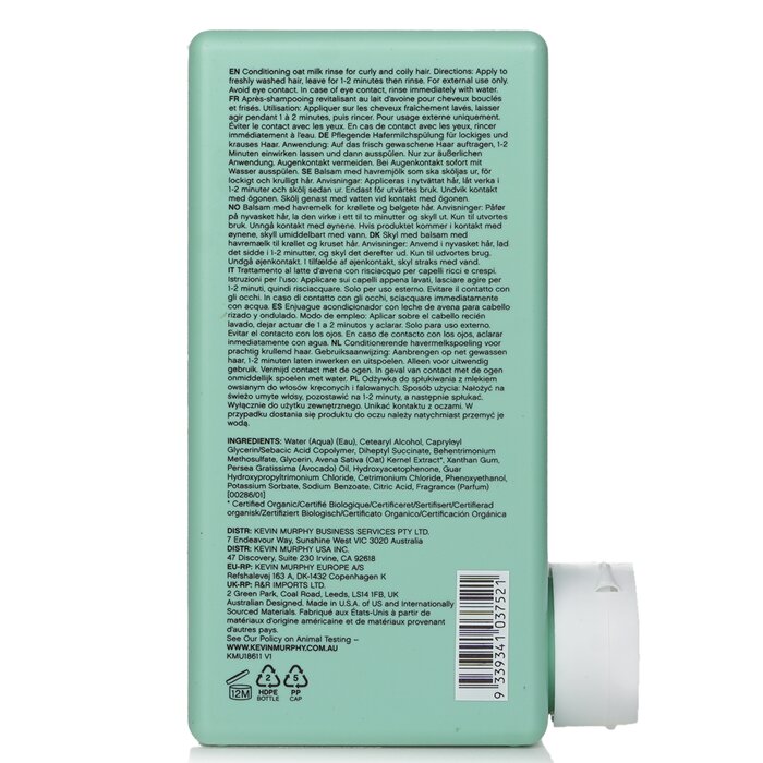 Killer.curls Rinse (nourishing Curl Oat Milk Conditioner) - 250ml/8.4oz