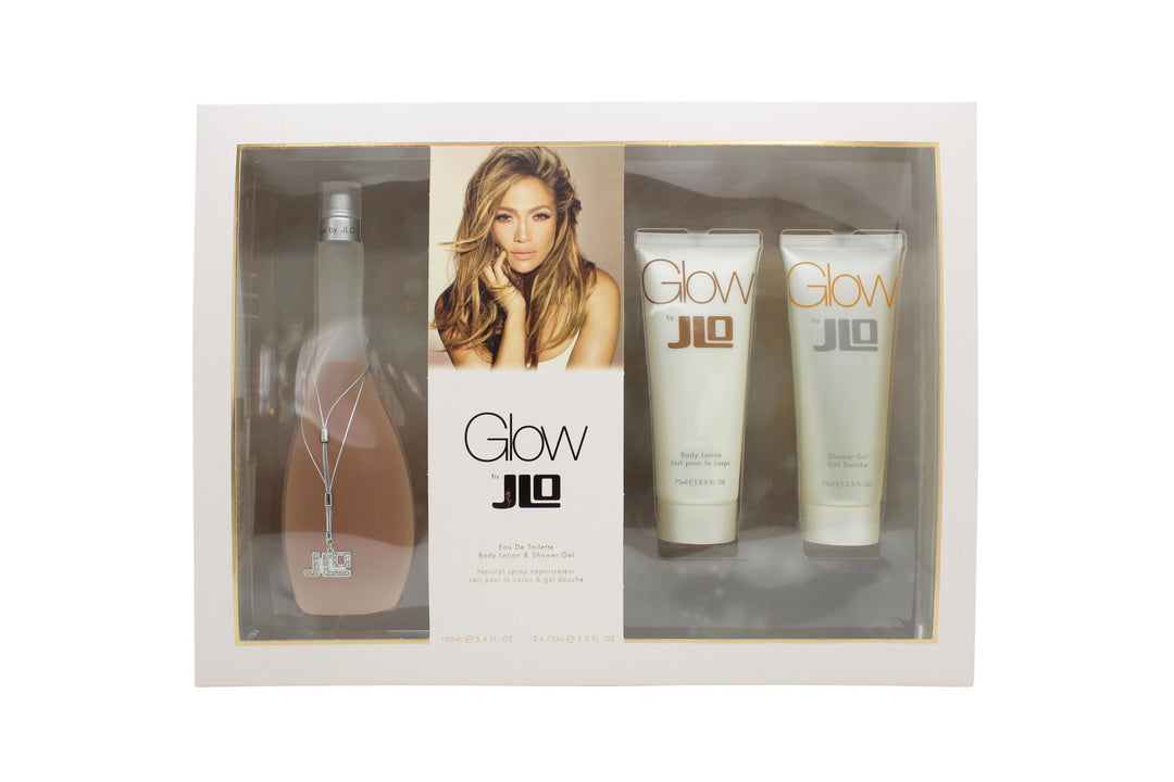 Jennifer Lopez Glow Giftset 100ml EDT + 75ml Body Lotion + 75ml Duschgel