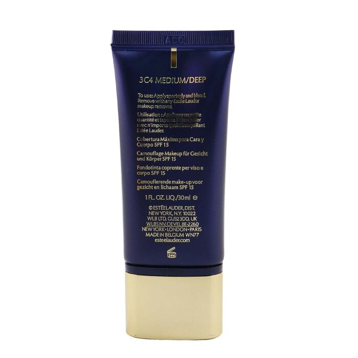 Double Wear Maximum Cover Camouflage Make Up (face & Body) Spf15 - #07/3c4 Medium/deep - 30ml/1oz
