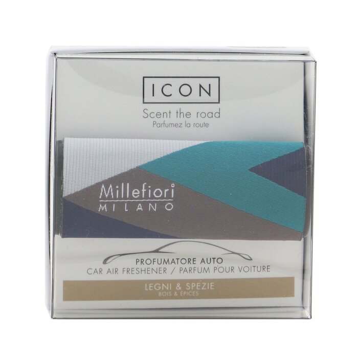 Icon Textile Geometric Car Air Freshener - Legni E Spezie - 1pc
