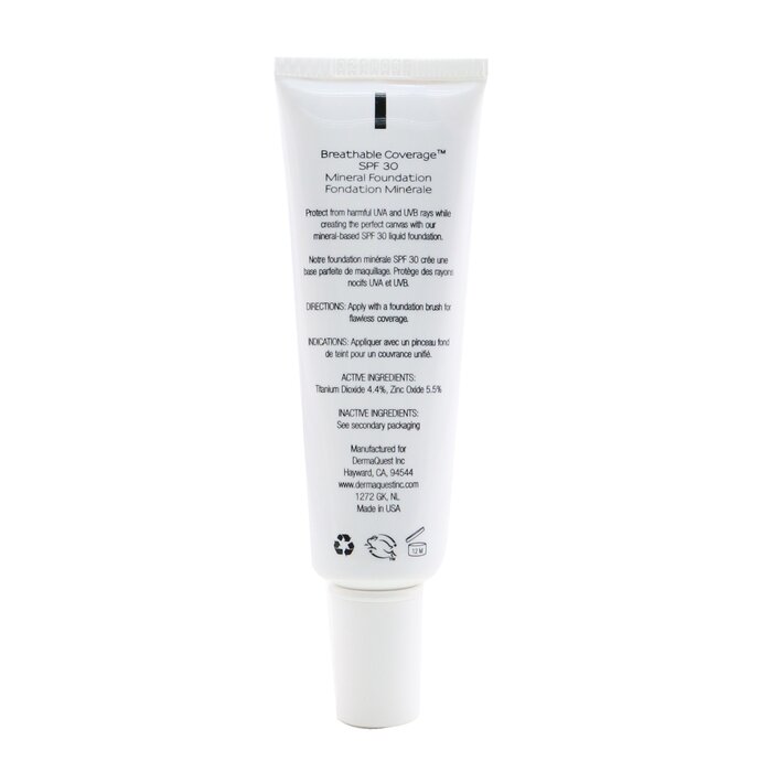 Dermaminerals Breathable Coverage Mineral Foundation Spf 30 - # 2w - 29.6ml/1oz