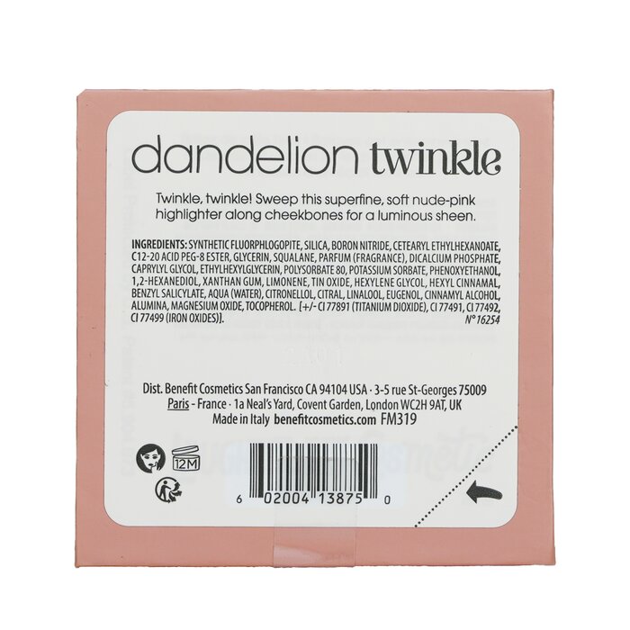 Dandelion Twinkle Soft Nude Pink Highlighter - 3g/0.1oz