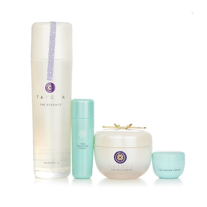 Essence Bundle: The Essence Plumping Skin Softener 150ml + The Silk Cream 50ml + Water Cream 5ml + Texture Tonic 25ml - 4pcs