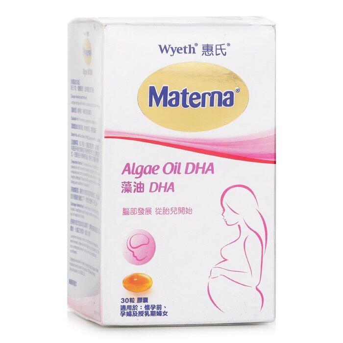 Materna Algae Oil Dha - 30 Capsules (suitable For Pregnant Women) - 30pcs
