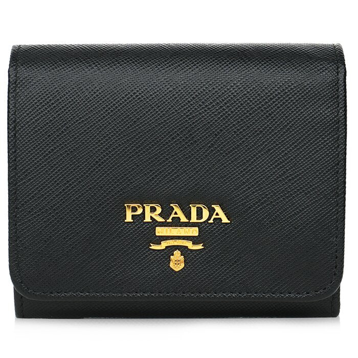 1mh176  Saffiano Leather Short Trifold Clasp Wallet - Fixed Size