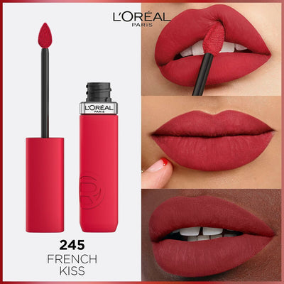 Rouge à lèvres liquide L'Oreal Make Up Infaillible Matte Resistance French Kiss Nº 245 (1 Unités)