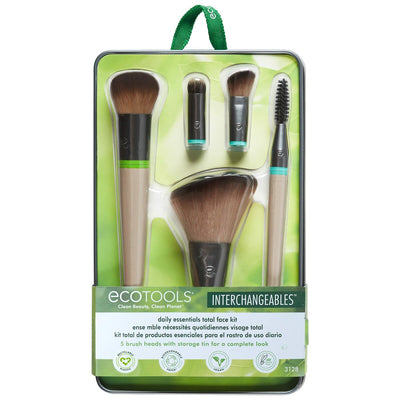 Kit de broche de maquillage Ecotools Daily Essentials Total Face Kit 8 Pièces