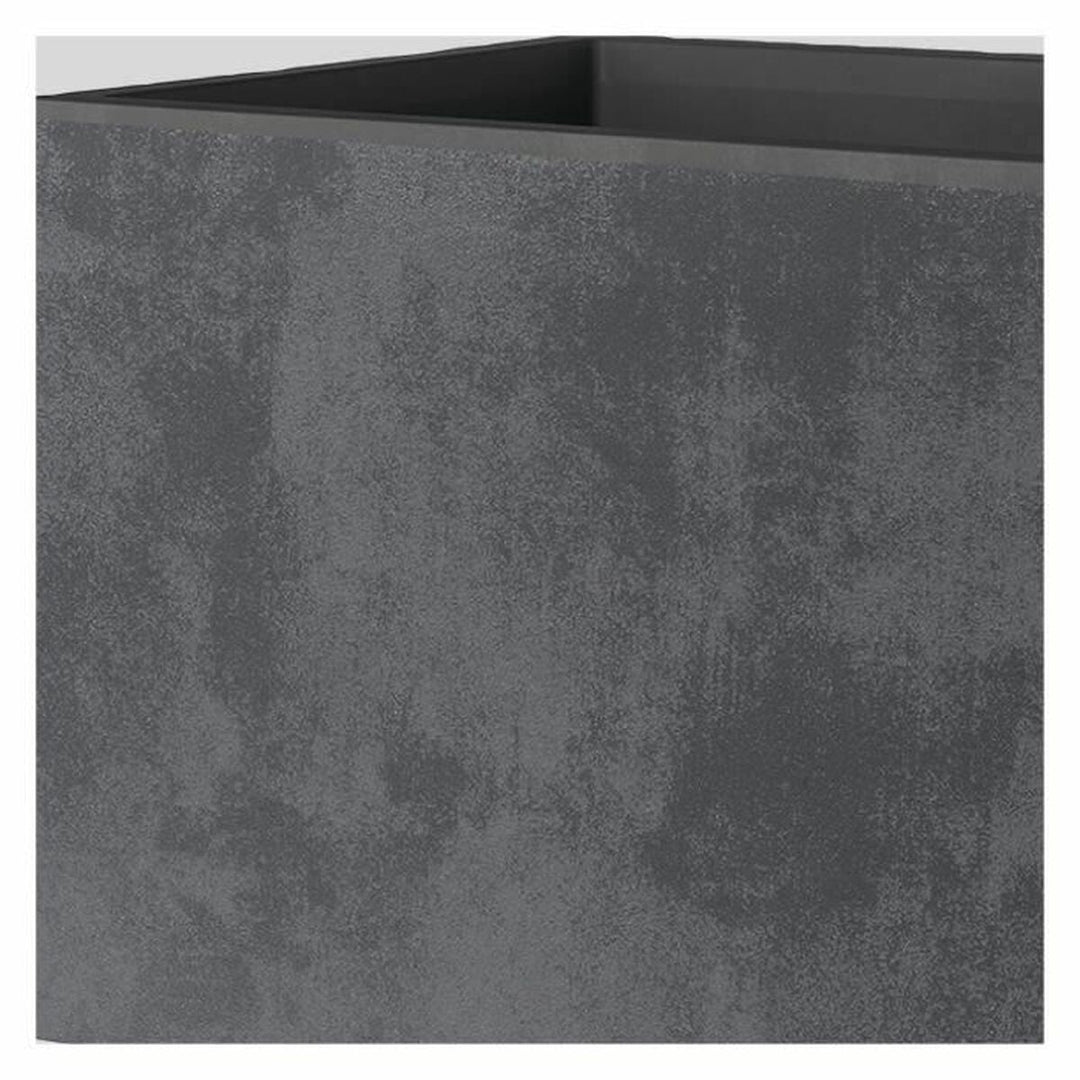 Plant pot Deroma Anthracite 25 cm Plastic Squared Bucket Ø 25 cm