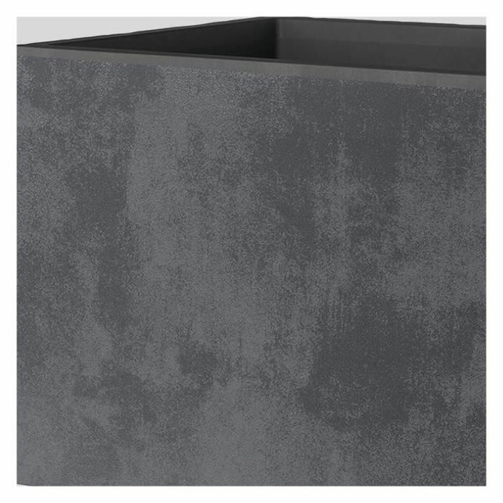 Plant pot Deroma Anthracite 25 cm Plastic Squared Bucket Ø 25 cm