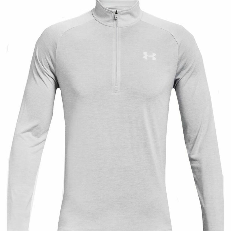 Men’s Long Sleeve T-Shirt Under Armour Tech 2.0 1/2 Zip White