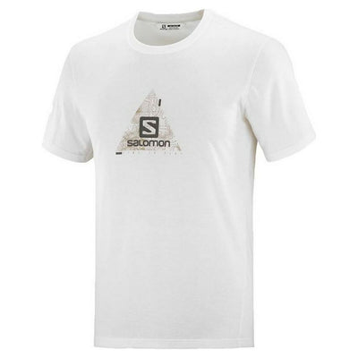 Men’s Short Sleeve T-Shirt Salomon Explore Blend White