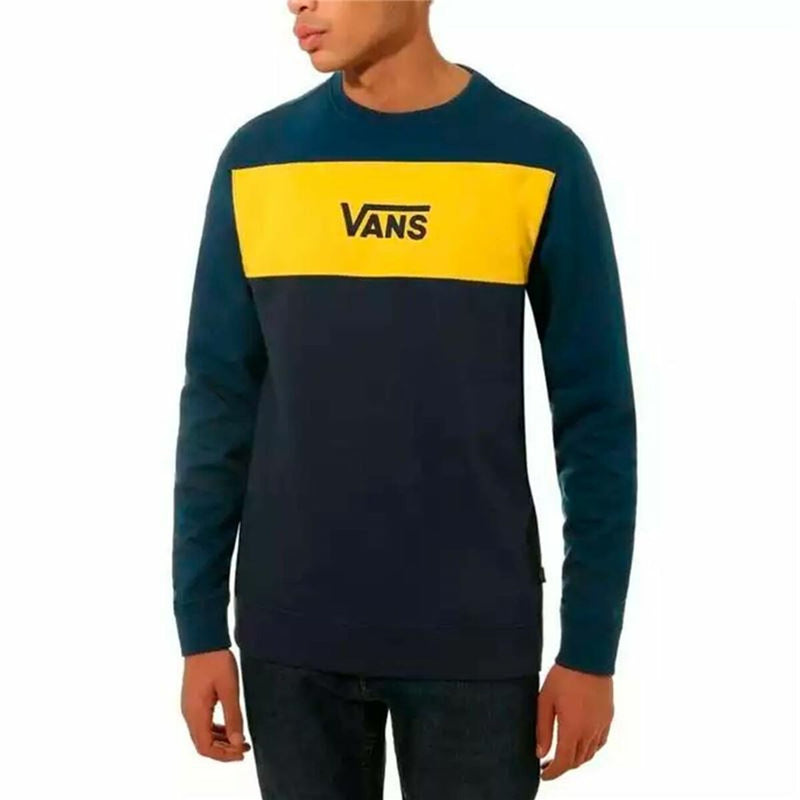 Men’s Sweatshirt without Hood Vans Retro Active  Gibraltar Navy Blue