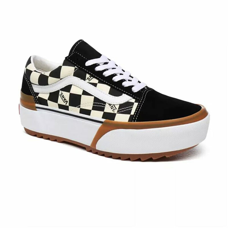 Women’s Casual Trainers Vans Old Skool Stacked White Black