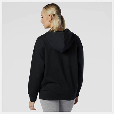 Women’s Hoodie New Balance Essentials Stacked Logo Black