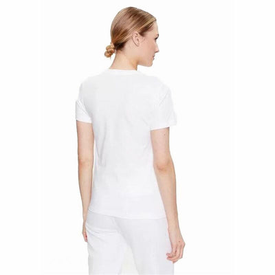 Women’s Short Sleeve T-Shirt Converse Seasonal Star Chevron White