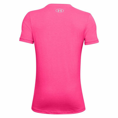 Child's Short Sleeve T-Shirt Under Armour UA Tech Pink