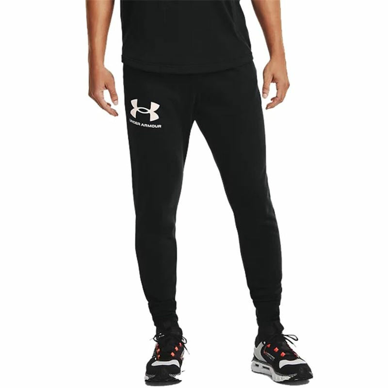 Long Sports Trousers Under Armour Rival Terry Jogger Black Men