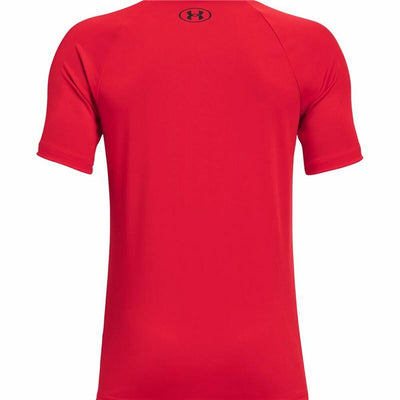 Child's Short Sleeve T-Shirt Under Armour  Tech Big Logo Red