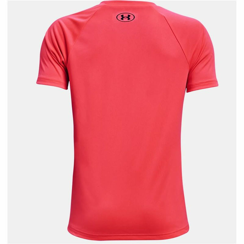Children’s Short Sleeve T-Shirt Under Armour Tech Hybrid Red