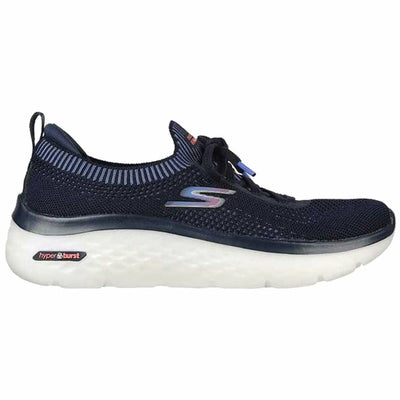 Running Shoes for Adults Skechers Engineered Flat Knit W Blue Black