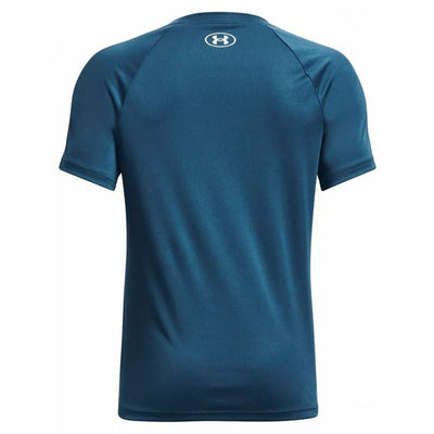 Child's Short Sleeve T-Shirt Under Armour Big Logo Blue