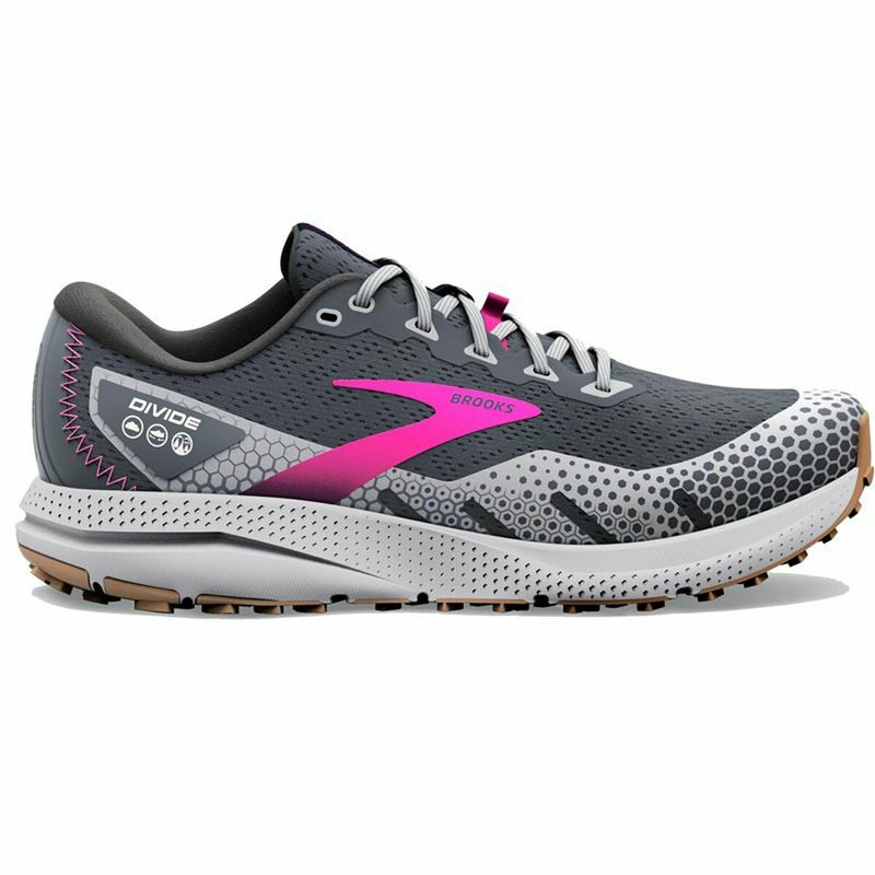 Running Shoes for Adults Brooks  Divide 3 Lady Grey