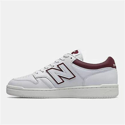 Chaussures de Sport pour Homme New Balance 480 Blanc Rouge foncé