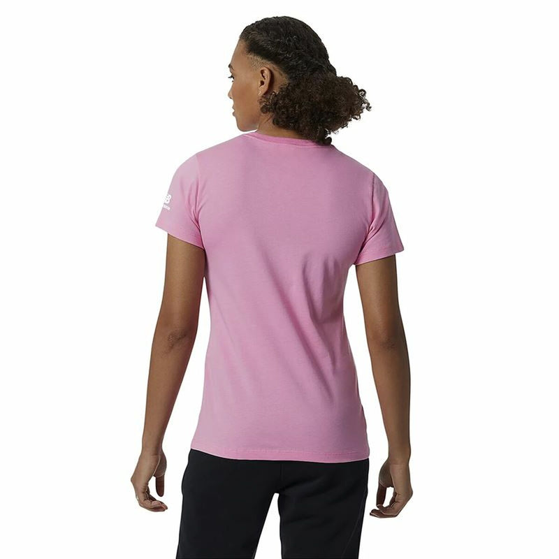Women’s Short Sleeve T-Shirt New Balance Essentials Celebrate Pink