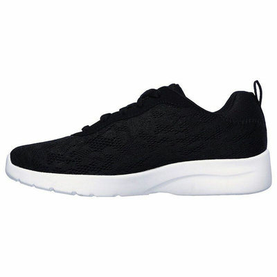 Sports Trainers for Women Skechers Floral Mesh Lace Up Black