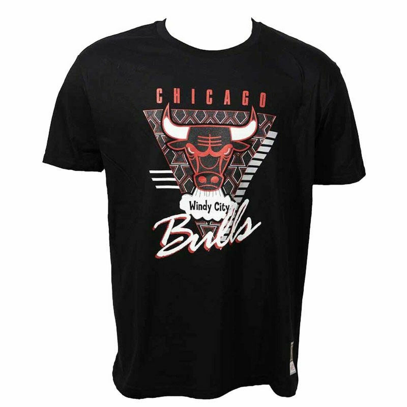 T-shirt à manches courtes homme Mitchell & Ness Chicago Bulls Noir