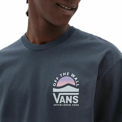 Men’s Short Sleeve T-Shirt Vans Side Set-B Dark blue
