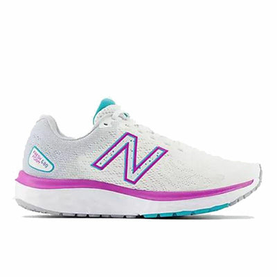 Running Shoes for Adults New Balance Fresh Foam 680v7 White Lady