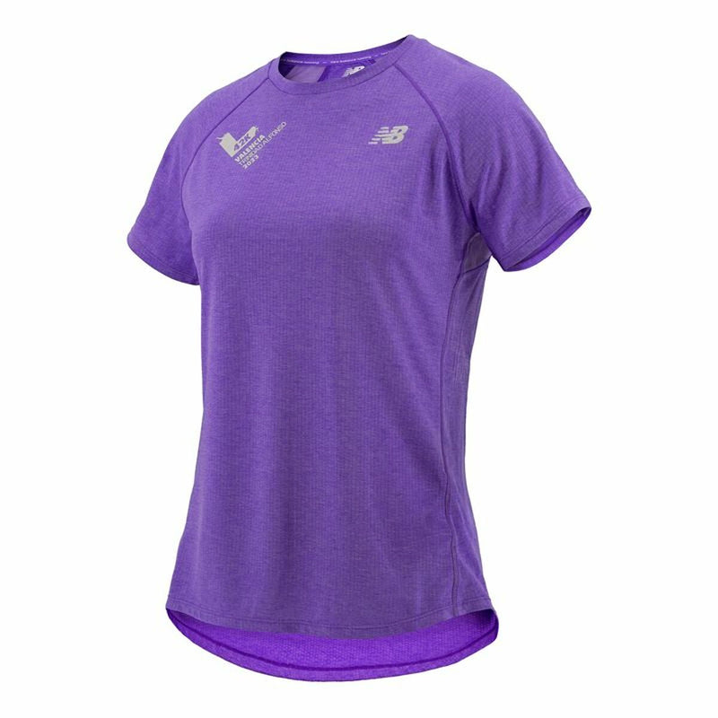 T-shirt à manches courtes femme New Balance Valencia Marathon Violet