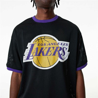 Basketball shirt New Era Mesh LA Lakers Black