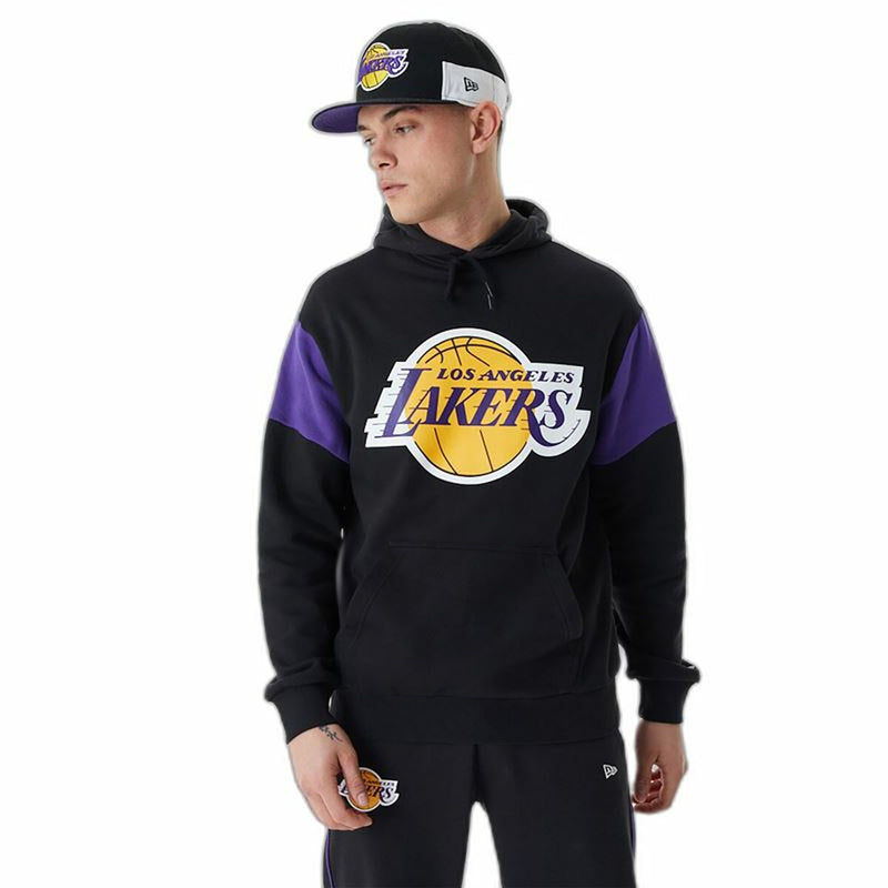 Sweat à capuche unisex New Era NBA Colour Insert LA Lakers Noir