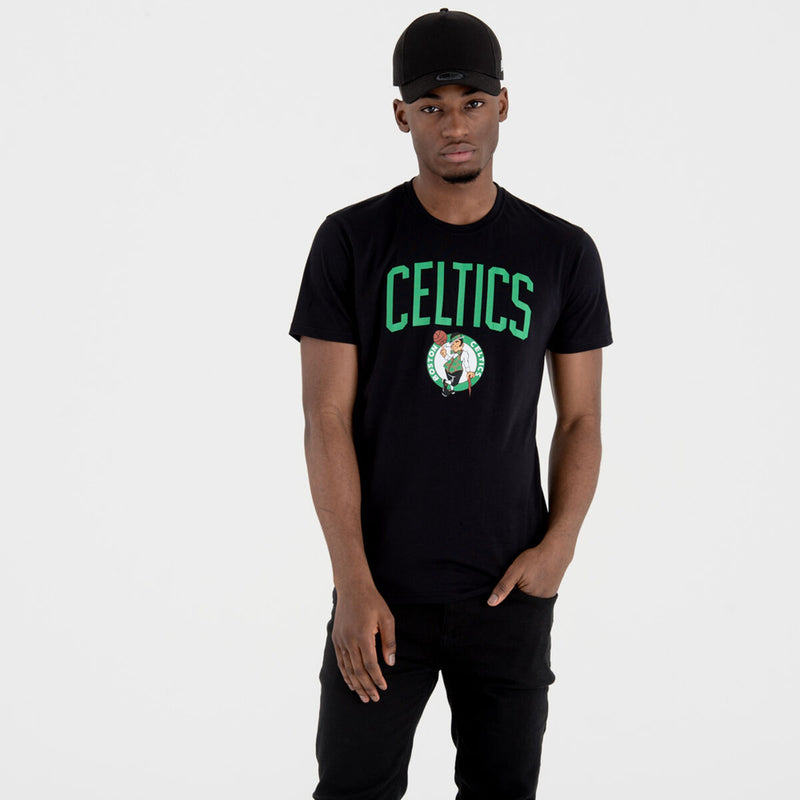 T-shirt à manches courtes homme New Era NOS NBA BOSCEL 60505459  Noir