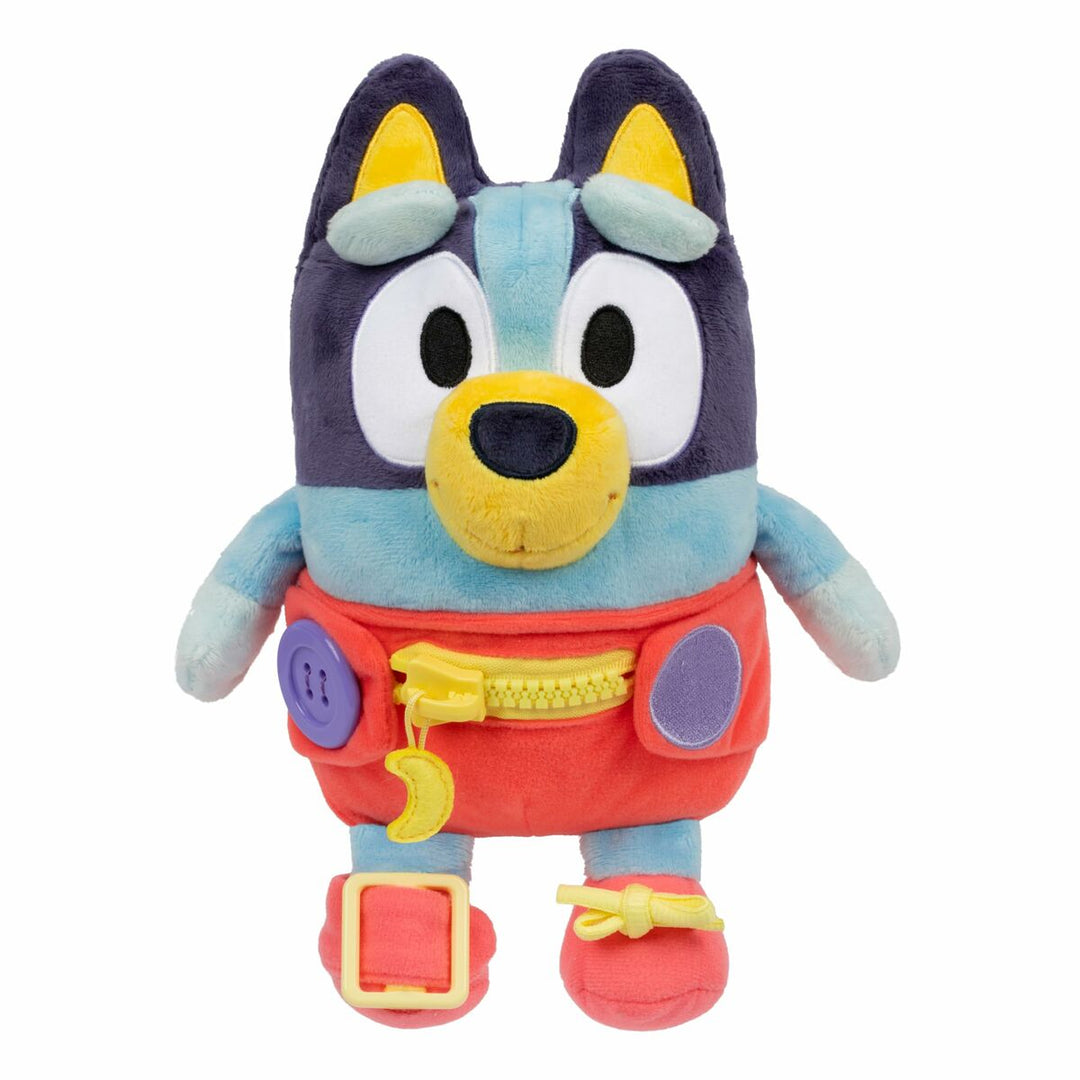 Fluffy toy Bluey Blue rouge Plastic