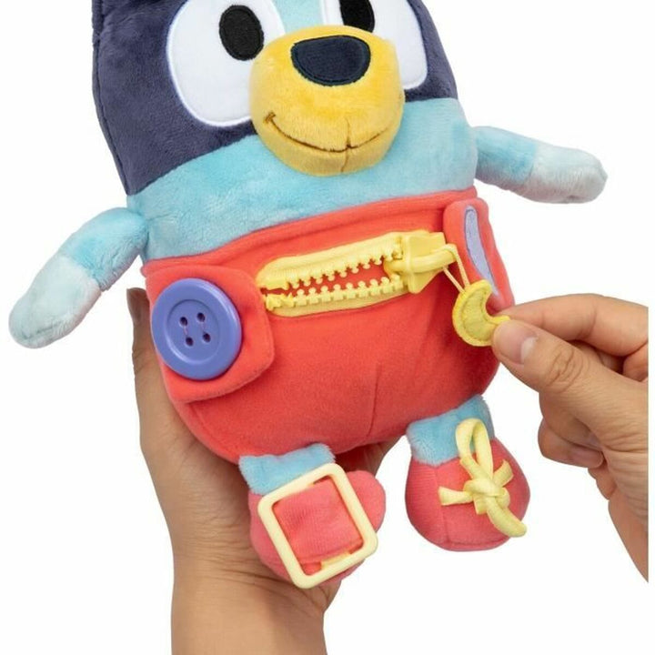Fluffy toy Bluey Blue rouge Plastic