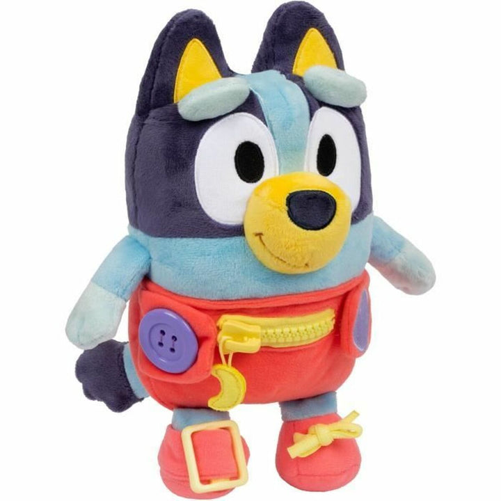 Fluffy toy Bluey Blue rouge Plastic