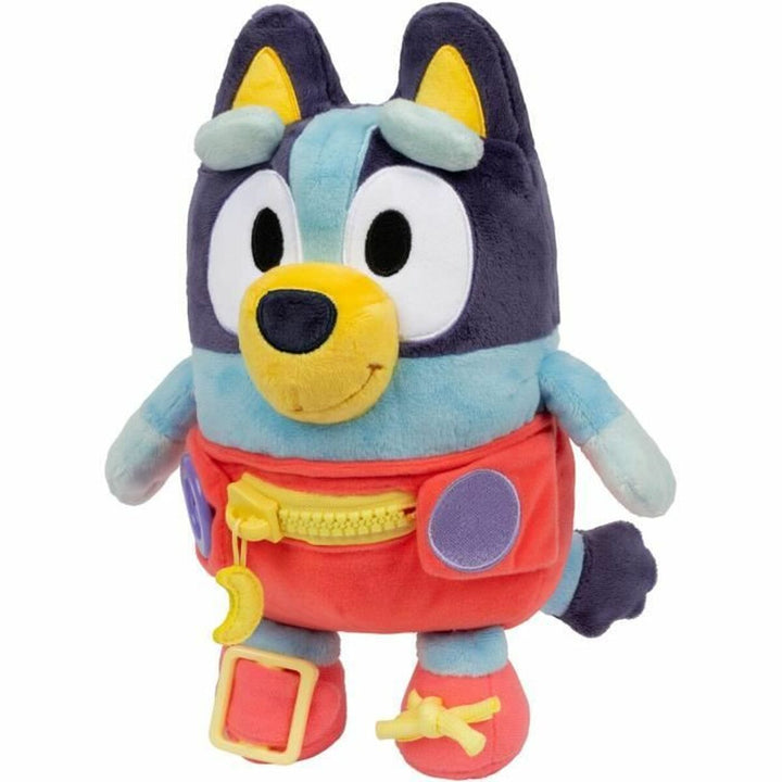 Fluffy toy Bluey Blue rouge Plastic
