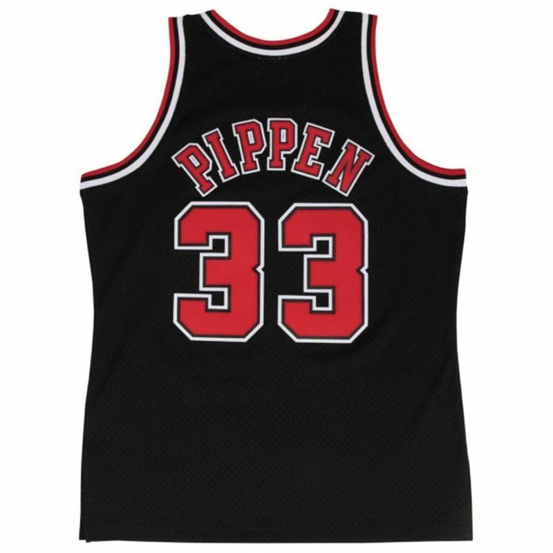 t-shirt de basket Mitchell & Ness Chicago Bull Scotie Pippen Noir