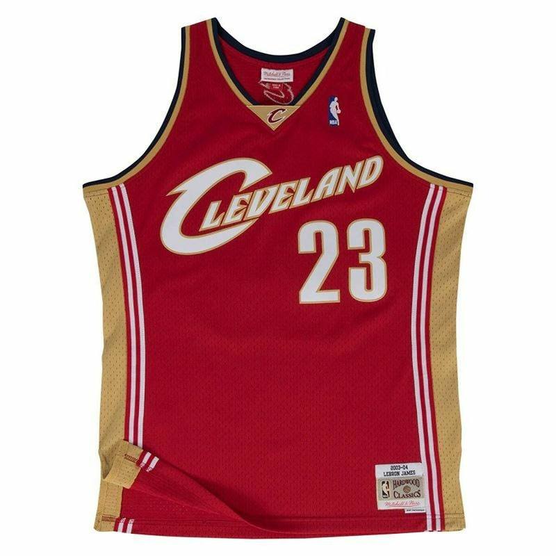 Basketball shirt Mitchell & Ness Lebron James Cleveland Cavaliers Red