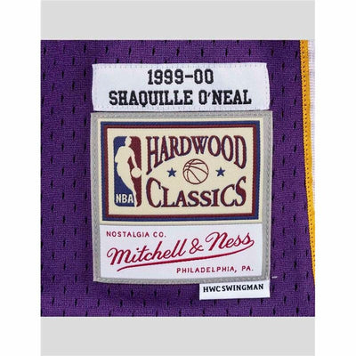 t-shirt de basket Mitchell & Ness LA Lakers Shaq O´Neal Violet