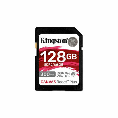 Carte Mémoire Micro SD avec Adaptateur Kingston SDR2/128GB 128 GB 8K Ultra HD SDXC UHS-II
