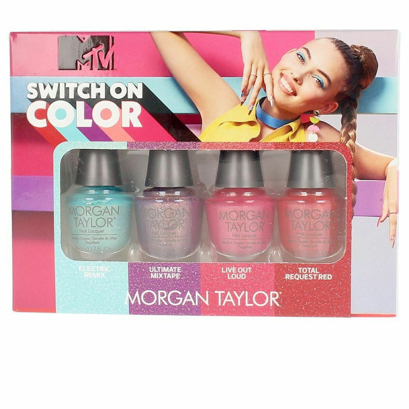 Conjunto de Maquilhagem Morgan Taylor Switch On Color 4 Peças