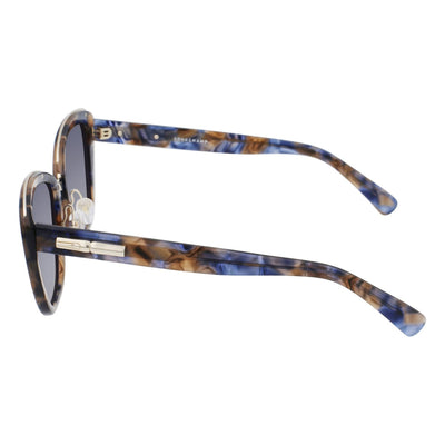 Óculos escuros femininos Longchamp S Azul Habana